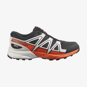 Salomon SPEEDCROSS CLIMASALOMON™ WATERPROOF Lasten Maastojuoksukengät Mustat Pinkki | FI-W3280