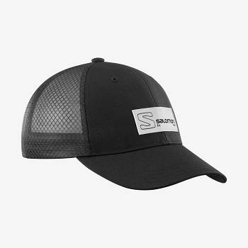 Salomon TRUCKER Miesten Hatut Mustat Mustat | FI-M1573
