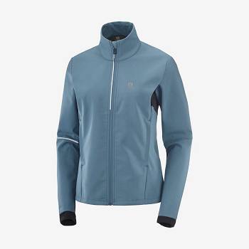 Salomon Takki AGILE SOFTSHELL Naisten Hiihtotakit Sininen | FI-O1322