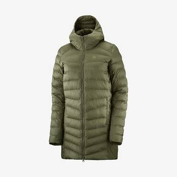 Salomon Takki ESSENTIAL XWARM LONG Naisten Hiihtotakit Oliivinvihreä | FI-L1284