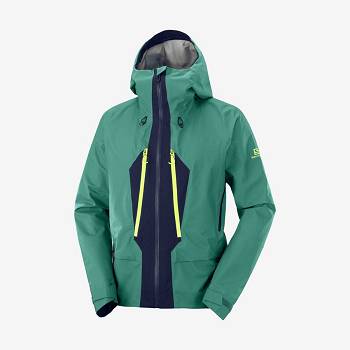 Salomon Takki OUTPEAK GORE-TEX 3L Miesten Hiihtotakit Vihreä | FI-A1955