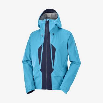 Salomon Takki OUTPEAK GORE-TEX 3L Miesten Hiihtotakit Sininen | FI-L1459