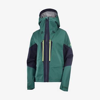 Salomon Takki OUTPEAK GORE-TEX 3L Naisten Hiihtotakit Vihreä | FI-O1607