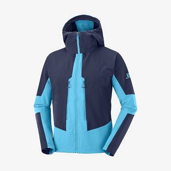 Salomon Takki OUTPEAK SOFTSHELL Miesten Hiihtotakit Sininen | FI-L1963