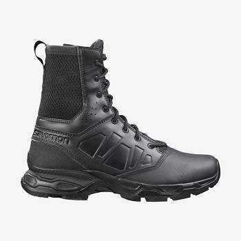 Salomon URBAN JUNGLE ULTRA SIDE ZIP Miesten Taktiset Kengät Mustat | FI-M2049