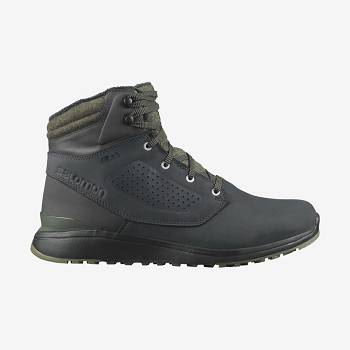 Salomon UTILITY WINTER CLIMASALOMON™ WATERPROOF Miesten Talvisaappaat Mustat Vihreä | FI-A2578