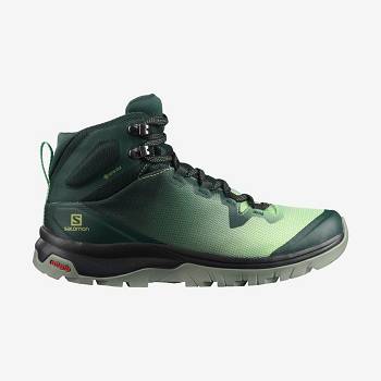 Salomon VAYA MID GORE-TEX Naisten Vaelluskengät Vihreä | FI-N1890