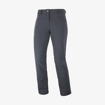 Salomon WAYFARER STRAIGHT WARM Naisten Housut Harmaat | FI-O2505