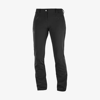 Salomon WAYFARER STRAIGHT WARM Naisten Housut Mustat | FI-S1401