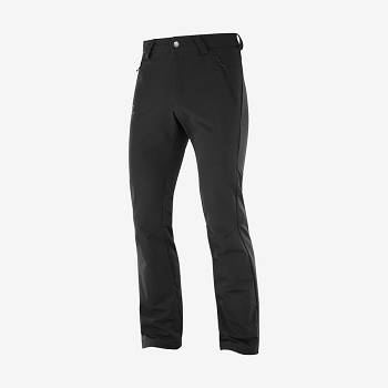 Salomon WAYFARER WARM STRAIGHT Miesten Housut Mustat | FI-A2494