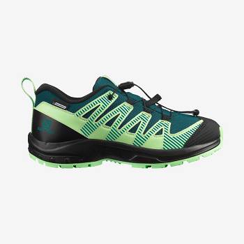 Salomon XA PRO V8 CLIMASALOMON™ WATERPROOF Lasten Vaelluskengät Vihreä | FI-S2108