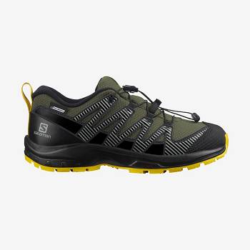 Salomon XA PRO V8 CLIMASALOMON™ WATERPROOF Lasten Maastojuoksukengät Oliivinvihreä | FI-W2450