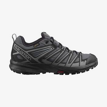 Salomon X CREST GORE-TEX Miesten Vaelluskengät Mustat | FI-O1889