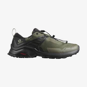 Salomon X RAISE GORE-TEX Miesten Vaelluskengät Mustat Oliivinvihreä | FI-N2317