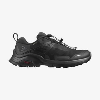Salomon X RAISE GORE-TEX Miesten Vaelluskengät Mustat Mustat | FI-O2412