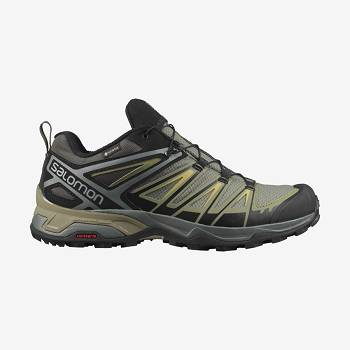 Salomon X ULTRA 3 GORE-TEX Miesten Vaelluskengät Harmaat Vihreä | FI-N1099