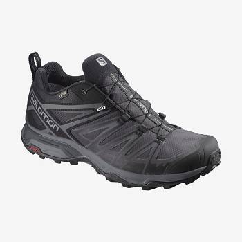 Salomon X ULTRA 3 WIDE GORE-TEX Miesten Vaelluskengät Mustat | FI-O1572