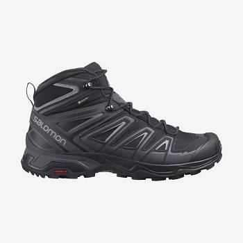 Salomon X ULTRA 3 WIDE MID GORE-TEX Miesten Retkeilykengät Harmaat Mustat | FI-O1259