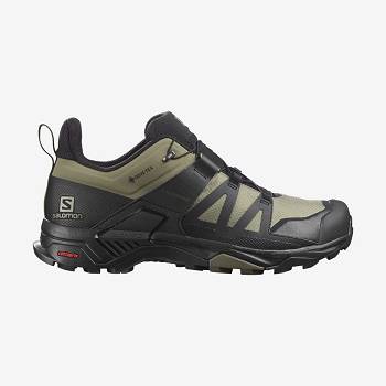 Salomon X ULTRA 4 GORE-TEX Miesten Vaelluskengät Oliivinvihreä Mustat | FI-N1239