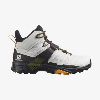 Salomon X ULTRA 4 MID GORE-TEX Miesten Retkeilykengät Valkoinen Mustat | FI-L2355