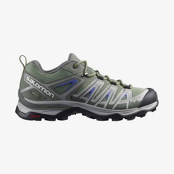Salomon X ULTRA PIONEER Naisten Vaelluskengät Vihreä Harmaat | FI-N2352